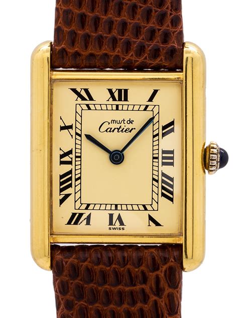 prezzi vermeil cartier|vintage cartier tank vermeil watch.